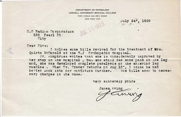 Letters Received, July 24, 1929