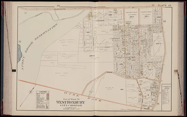 Atlas of Dorchester, West Roxbury and Brighton, city of Boston