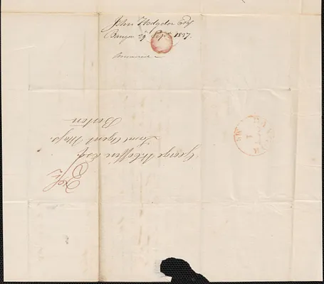John Hodgdon to George Coffin, 29 September 1837