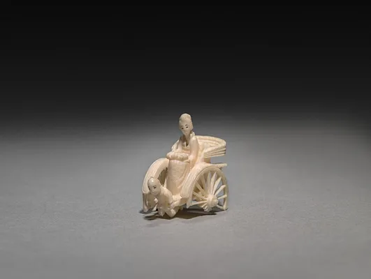Woman in a Jinrikisha (Rickshaw)