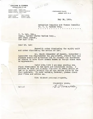 Letters Received to C.B. Lee, May 26, 1936