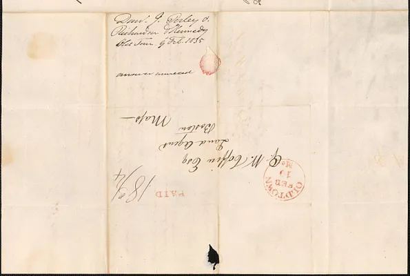 Daniel J. Perley to George Coffin, 9 February 1835