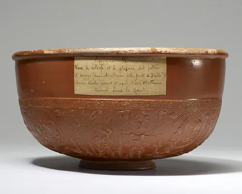 Bowl with Mythological Figures in Relief