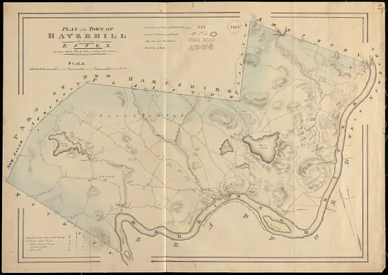 Plan of Haverhill made by John G. Hales, dated 1831