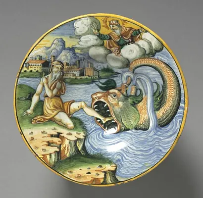 Plate Depicting Jonah