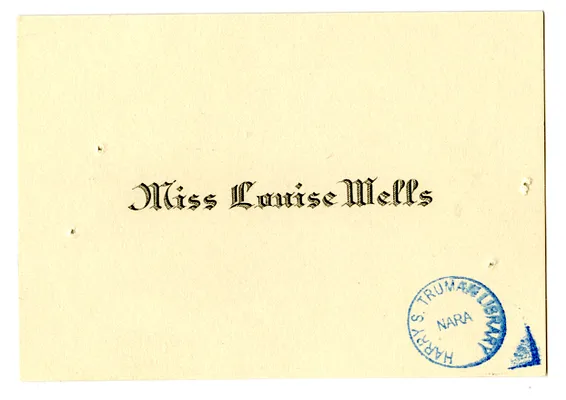 Wedding Gift Card from Louise Wells