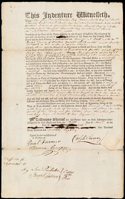 Margaret [Margreat] Bell [Bells] indentured to apprentice with Caleb Swan of Boston, 5 November 1778