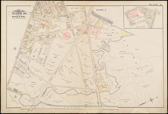 Atlas of the city of Boston : Roxbury