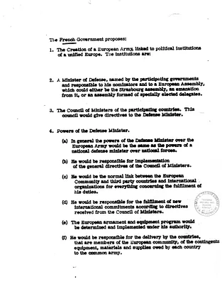 Memorandum Regarding France