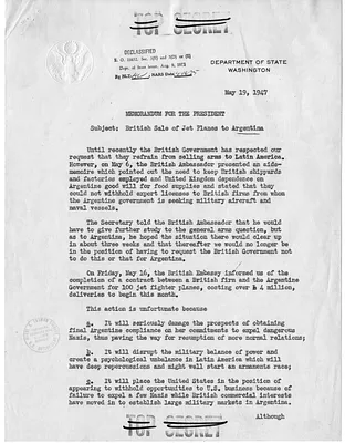 Memorandum from Dean Acheson to President Harry S. Truman, with Attachments
