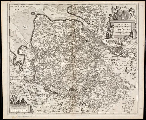 Ducatus Bremae & Ferdae maximaque partis fluminis Visurgis descriptio