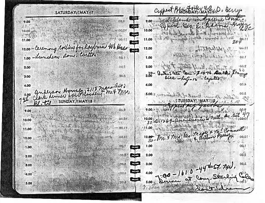 Lyndon Johnson's 1949 Desk Diary, beginning 5/7/1949