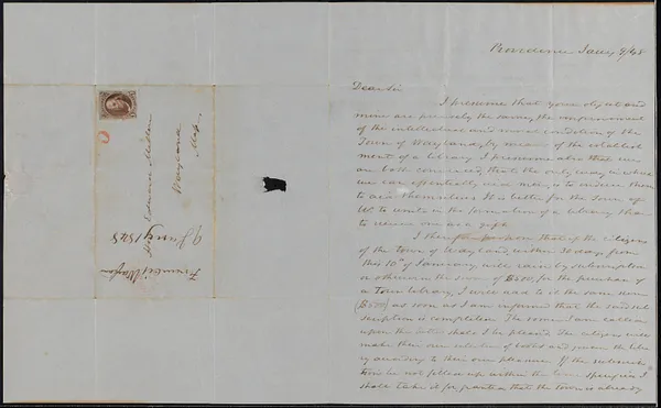 Judge Edward Mellen letter to Rev. Francis Wayland