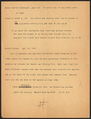 Herbert Brutus Ehrmann Papers, 1906-1970. Sacco-Vanzetti. James E. King: letter, July 29, 1927. Box 13, Folder 2, Harvard Law School Library, Historical & Special Collections
