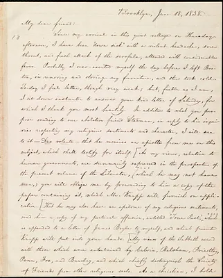 Letter from William Lloyd Garrison, Brooklyn, [Conn.], to Francis Jackson, June 18, 1838