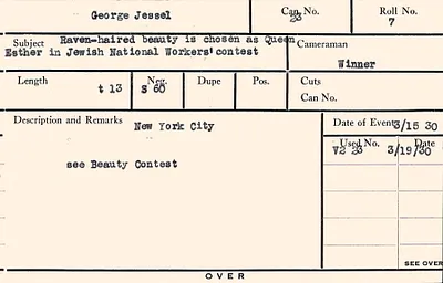 Personalities: Jessel, George – Jones, Rev. Richard D.
