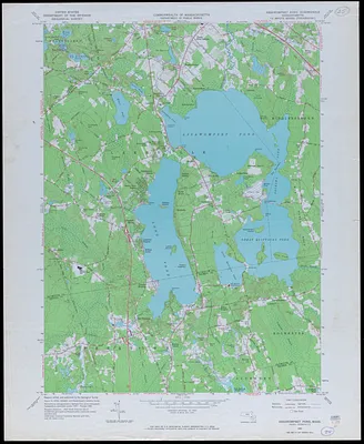 Assawompset Pond Quadrangle Massachusetts