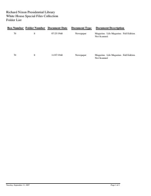 WHSF: Returned, 70-8
