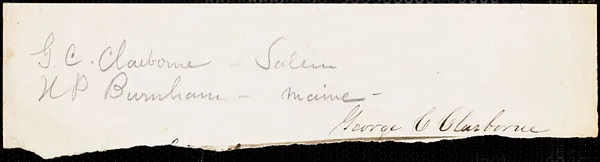 Civil War enlistment paper