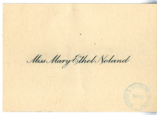 Gift Enclosure Card from Mary Ethel Noland