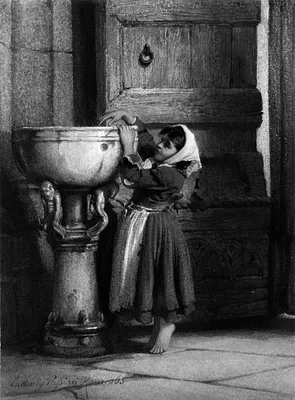 Italian Peasant Girl Dipping Hand Etc