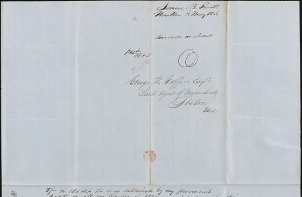 Isaac B. Smith to George Coffin, 25 May 1846