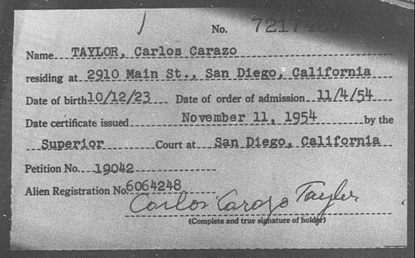 Taylor, Carlos Carazo - 1954