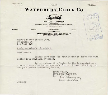 Letters Received to A. Roeder, March 8, 1926