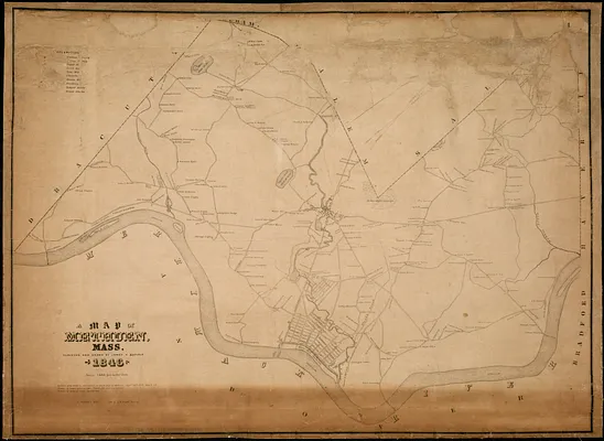 A Map of Methuen, Mass