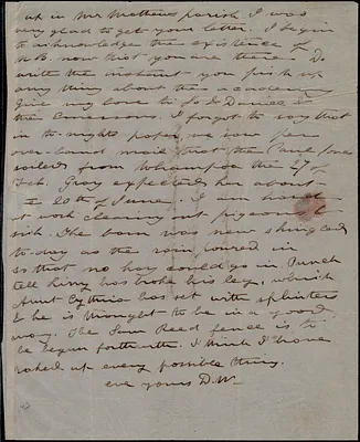 Partial letter from Debora Weston, [Weymouth, Mass.?], to Caroline Weston, [not after 20 June 1846]