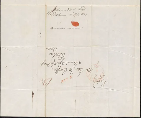 John Neal to George Coffin, 8 April 1837