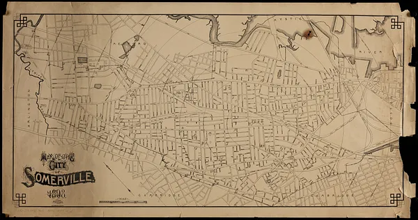Map of the city of Somerville