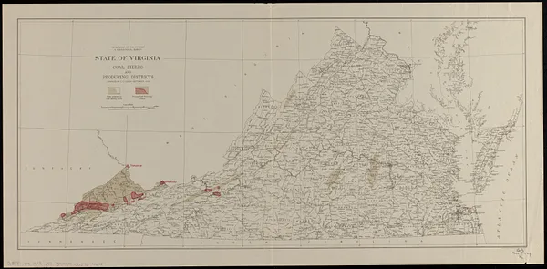 State of Virginia coal fields and producing districts, September 1919