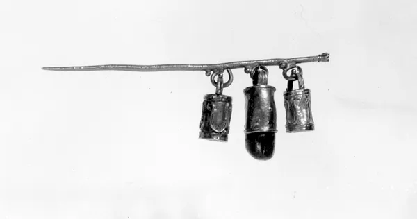 Pin with Three Pendants