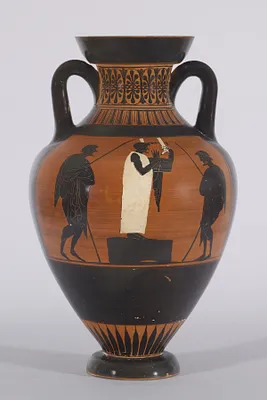 Pseudo-Panathenaic Amphora with a Musical Competition