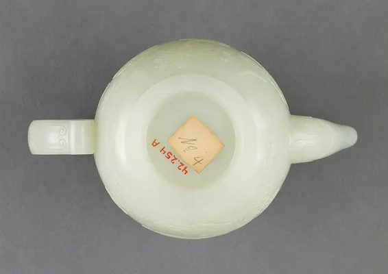 Teapot with Lid: Five bats amidst scudding clouds