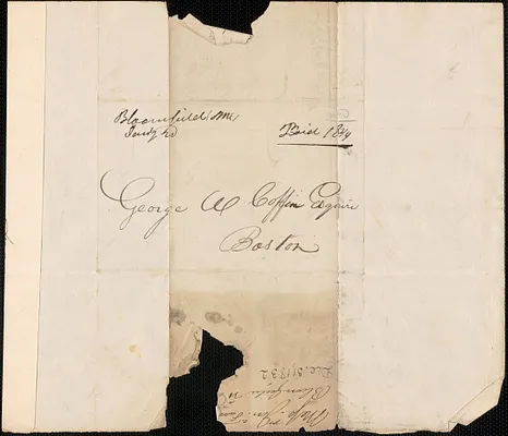 Jon Farrar to George Coffin, 31 December 1832