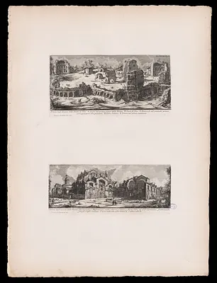 Veduta degli Avanzi delle Terme di Tito
