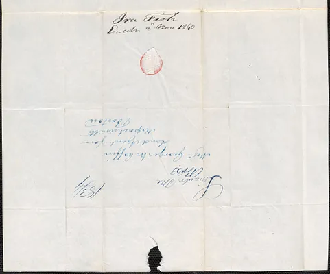 Ira Fish to George Coffin, 2 November 1840