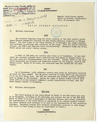 Memorandum, Daily Korean Bulletin