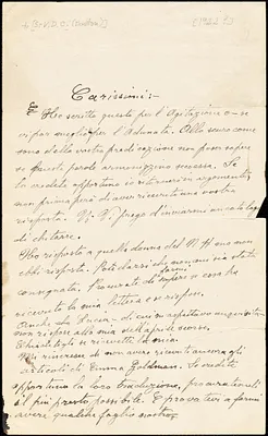 Bartolomeo Vanzetti autographed letter signed to the [Sacco-Vanzetti Defense Committee], [Charlestown, 1922?]