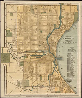 Map of Milwaukee, Wisconsin