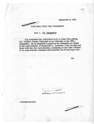 Memorandum of Conversation with Secretary of State Dean Acheson and President Harry S. Truman