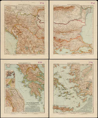 Die Balkan-Halbinsel in 4 blättern