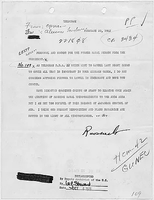 Franklin D. Roosevelt to Winston Churchill