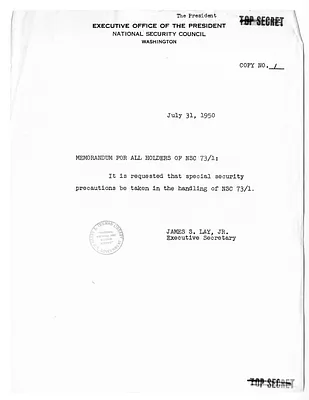 Memorandum from James S. Lay, Jr.