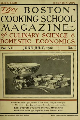 The Boston Cooking School magazine of culinary science and domestic economics.