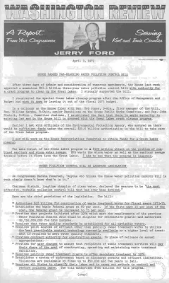 Ford Newsletter, April-May 1972