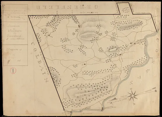 Plan of Shelburne made by E. S. Darling, dated October 1830