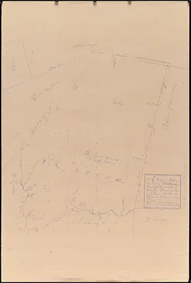 A map or plot of the town of Wrentham showing ye figure and bounds thereof